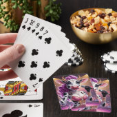 Fantasy Schattige Prachtige Koe Popstar Pokerkaarten (Insitu)