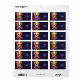 Fantasy Schattige Prism Phoenix Rising Etiket (Full Sheet)