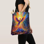 Fantasy Schattige Prism Phoenix Rising Tote Bag (Dichtbij)