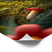 Fantasy schattige Puppy Art Perfect Poster (Hoek)