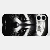 Fantasy Schattige Racoon Face Moon Case-Mate iPhone Case (Achterkant (horizontaal))