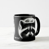 Fantasy Schattige Racoon Face Moon Mok (Voorkant rechts)