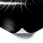 Fantasy Schattige Racoon Face Moon Perfect Poster (Hoek)