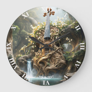 Fantasy Schattige Reusachtig Vioolbos Grote Klok