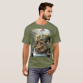 Fantasy Schattige Reusachtig Vioolbos T-shirt (Voorkant volledig)