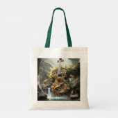 Fantasy Schattige Reusachtig Vioolbos Tote Bag (Achterkant)