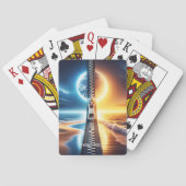 Fantasy Schattige Rits Night Day Pokerkaarten (Achterkant)