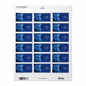 Fantasy Schattige River Blue Irises Etiket (Full Sheet)