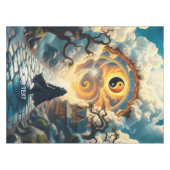 Fantasy Schattige Road Trees Man Tafelkleed (Voorkant (Horizontaal))