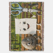 Fantasy Schattige Rock Papier Schaar Deken (Voorkant Verticaal)