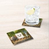 Fantasy Schattige Rock Papier Schaar Kartonnen Onderzetters (Insitu)