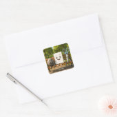 Fantasy Schattige Rock Papier Schaar Vierkante Sticker (Envelop)