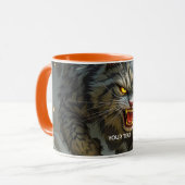 Fantasy Schattige Rocks Angry Cat Mok (Voorkant links)