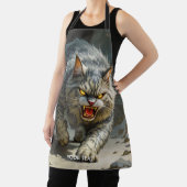 Fantasy Schattige Rocks Angry Cat Schort (Insitu)