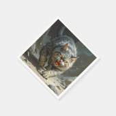 Fantasy Schattige Rocks Angry Cat Servet (Hoek)