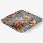 Fantasy Schattige rode glasvos Papieren Bordje (Gebogen)