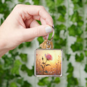 Fantasy Schattige Roos Veldbloemen Sleutelhanger (Hand)