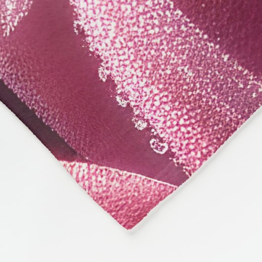 Fantasy Schattige Roze Bloem Dew Fleece Deken (Hoek)