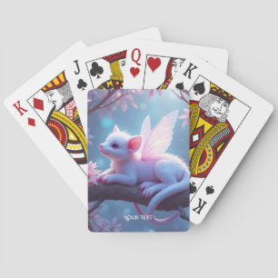 Fantasy Schattige Roze Creature Forest Pokerkaarten