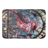 Fantasy Schattige roze vlekken glasvogel Badmat (Voorkant)