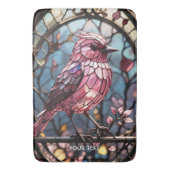 Fantasy Schattige roze vlekken glasvogel Badmat (Voorkant Verticaal)