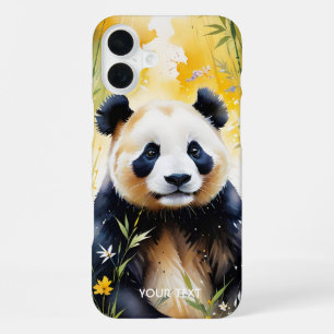 Fantasy Schattige Sad Panda Forest iPhone 16 Plus Hoesje