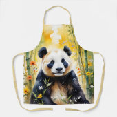 Fantasy Schattige Sad Panda Forest Schort (Voorkant)
