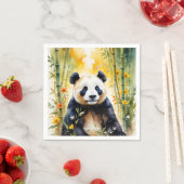 Fantasy Schattige Sad Panda Forest Servet (Insitu)
