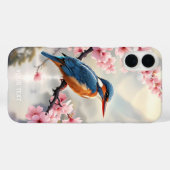 Fantasy Schattige Sakura Bird Blue Case-Mate iPhone Case (Achterkant (horizontaal))