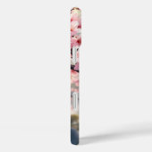 Fantasy Schattige Sakura Bird Blue Case-Mate iPhone Case (Achterkant / Rechts)
