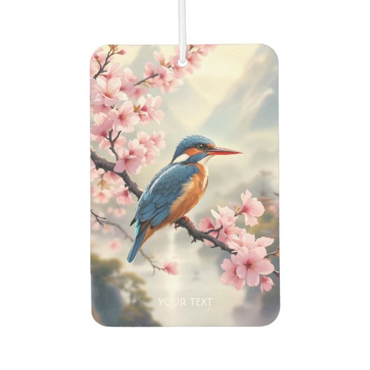 Fantasy Schattige Sakura Bird Blue Luchtverfrisser (Voorkant)