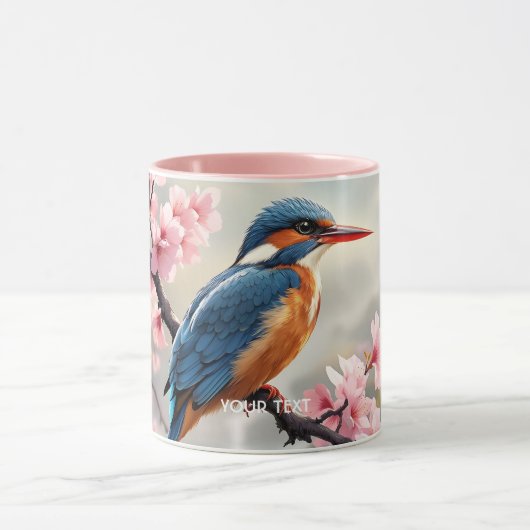 Fantasy Schattige Sakura Bird Blue Mok (Midden)