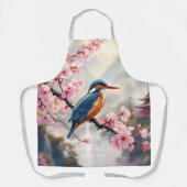 Fantasy Schattige Sakura Bird Blue Schort (Voorkant)