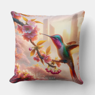 Fantasy Schattige Sakura Bird City Kussen