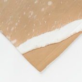 Fantasy Schattige Sand Castle Beach Fleece Deken (Hoek)