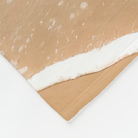 Fantasy Schattige Sand Castle Beach Fleece Deken (Hoek)