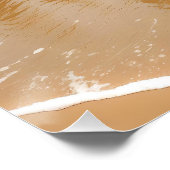 Fantasy Schattige Sand Castle Beach Perfect Poster (Hoek)