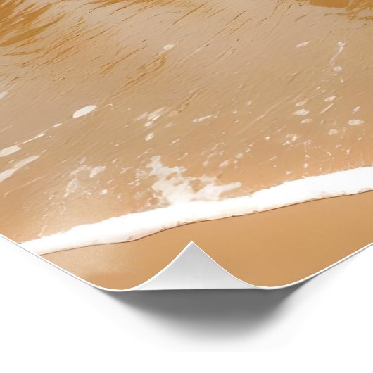 Fantasy Schattige Sand Castle Beach Perfect Poster (Hoek)