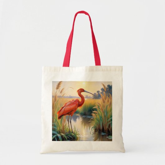 Fantasy Schattige Scarlet Ibis Avond Tote Bag (Voorkant)