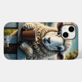 Fantasy Schattige Schaap Koffie Avond Case-Mate iPhone Case (Achterkant (horizontaal))