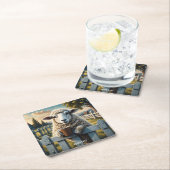 Fantasy Schattige Schaap Koffie Avond Kartonnen Onderzetters (Insitu)