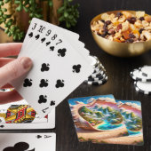 Fantasy Schattige Seashell Verborgen Landschap Pokerkaarten (Insitu)