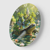 Fantasy Schattige Serene Turtle Shell Grote Klok (Hoek)