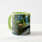 Fantasy Schattige Serene Turtle Shell Mok (Voorkant links)