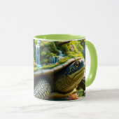 Fantasy Schattige Serene Turtle Shell Mok (Voorkant rechts)
