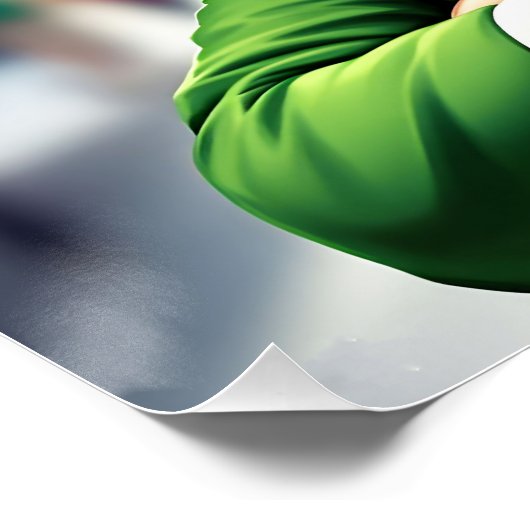 Fantasy Schattige Sharp Dressed Leprechaun Perfect Poster (Hoek)