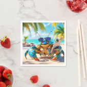 Fantasy Schattige Shell Crab Beach Servet (Insitu)
