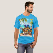 Fantasy Schattige Shell Crab Beach T-shirt (Voorkant volledig)