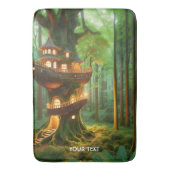 Fantasy Schattige Ship Tree Forest Badmat (Voorkant Verticaal)