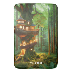 Fantasy Schattige Ship Tree Forest Badmat
